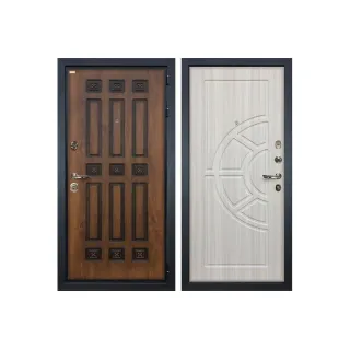 Входная металлическая дверь Лекс Гладиатор 3К Винорит Сандал белый (панель №44)