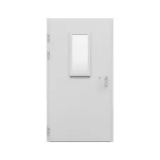 Дверь противопожарная металлическая ДПР-Олимп-01/60К, для мед. учреждений, RAL 7004